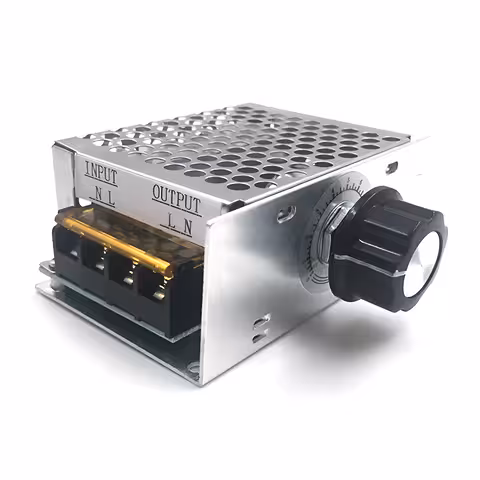 220V AC 4000W Feszültségszabályozó – Elektromos Motor Fordulatszám Szabályzó Flexhez, Ventilátorhoz, Páraelszívóhoz, Porszívóhoz
