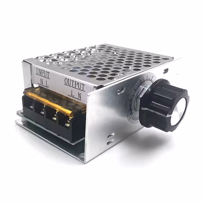 220V AC 4000W Feszültségszabályozó – Elektromos Motor Fordulatszám Szabályzó Flexhez, Ventilátorhoz, Páraelszívóhoz, Porszívóhoz