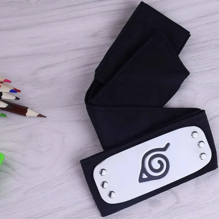 Naruto cosplay kiegészítő – Konoha levél szimbólumos bandana