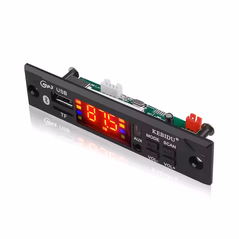 Autós MP3 Modul Bluetooth 12V USB-vel, SD Kártyával, FM Rádióval és Távirányítóval – Univerzális Lejátszó