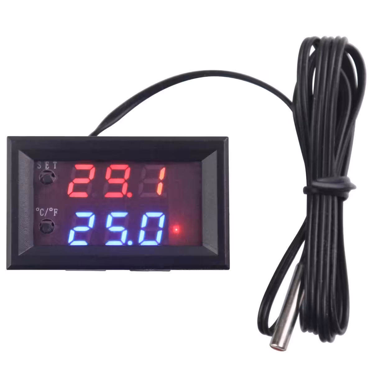 Programozható elektronikus termosztát fűtés és hűtés funkcióval