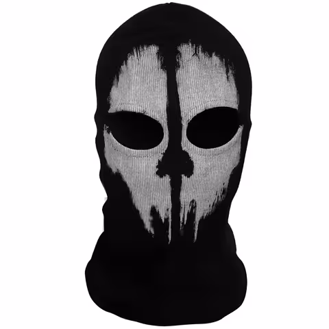 Call of Duty Ghost Koponya Símaszk – Sí, Motor, Airsoft, Paintball, Taktikai Maszk Fekete