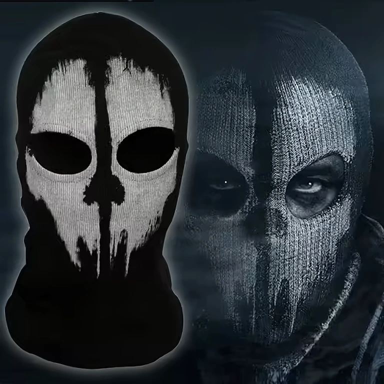 Call of Duty Ghosts téli sport hőmaszk Termikus Call of Duty Ghosts maszk, ideális téli sportokhoz, síeléshez és snowboardhoz