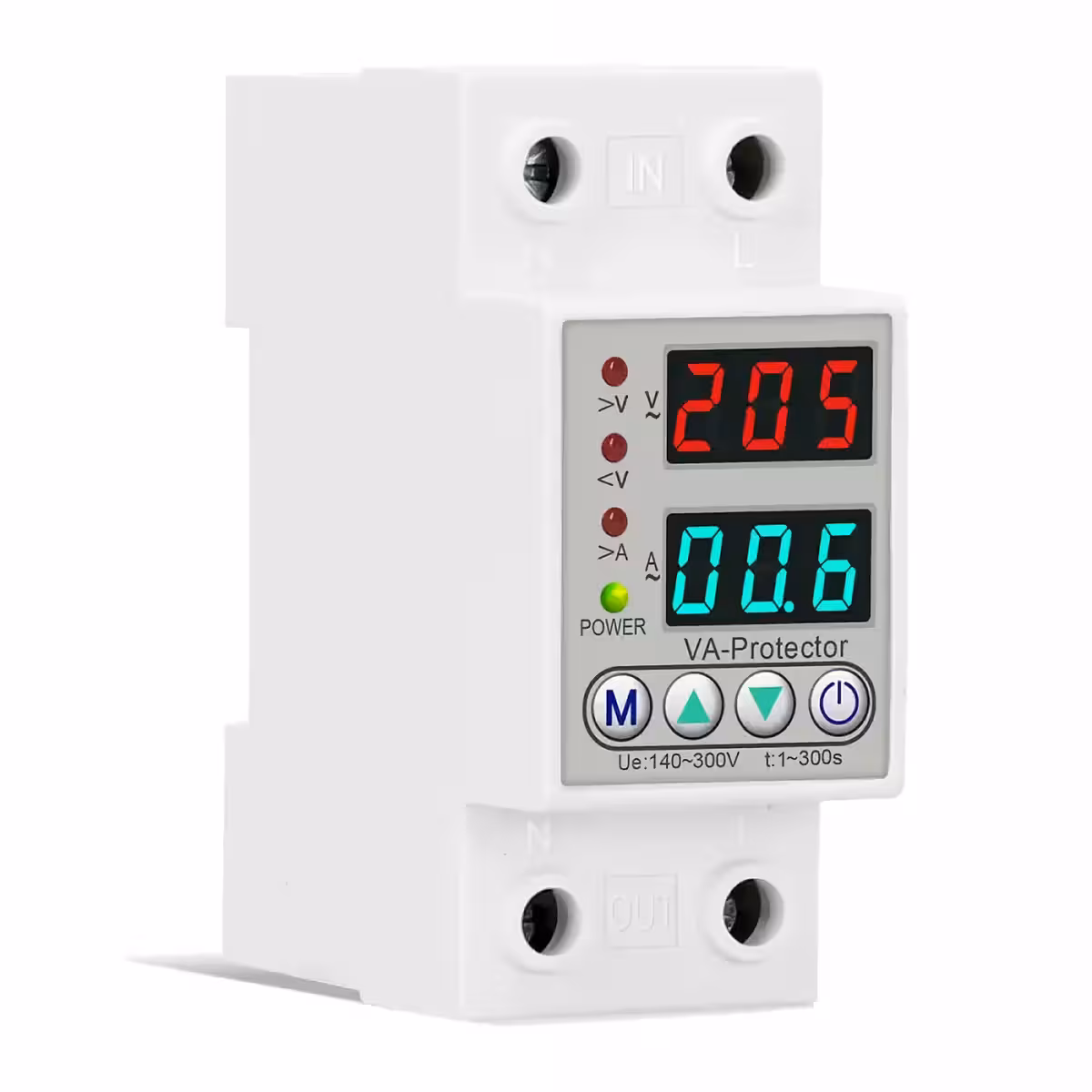 Digitális kijelzős túlfeszültség-relé 220V-hoz