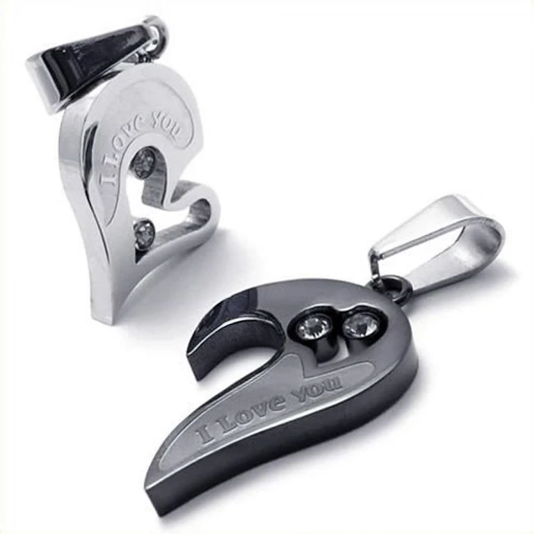 Két szív medál szerelmes pároknak