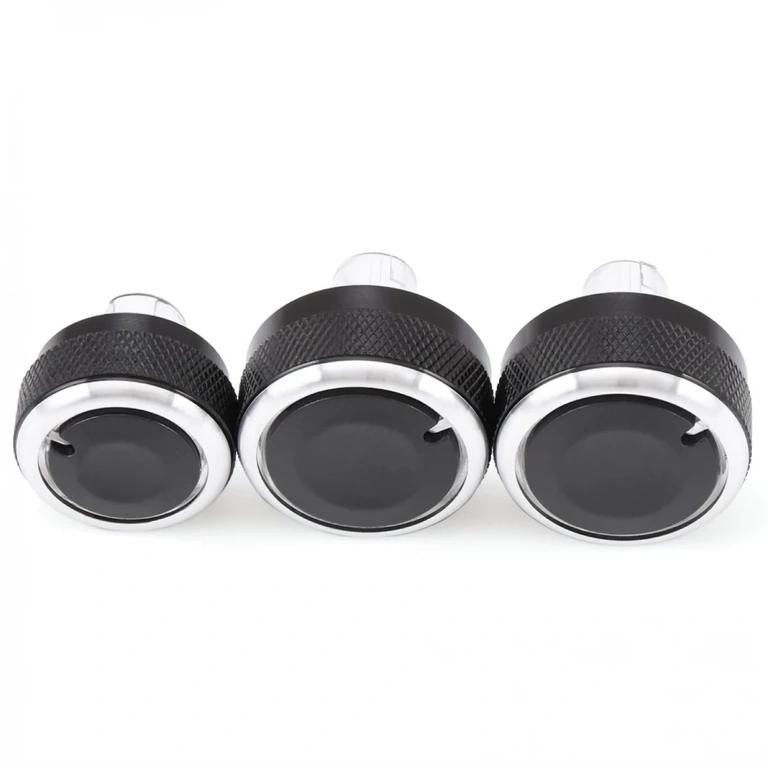 Modern dizájn AC műszerfal gombok – teljes 3 darabos szett