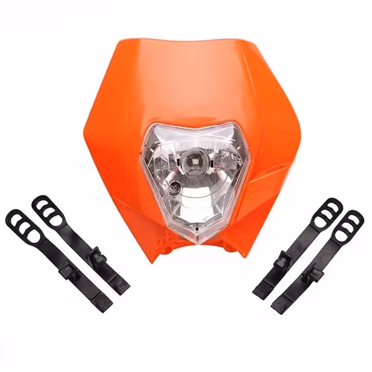 Univerzális Motorkerékpár Fényszóró Maszk – Enduro Cross KTM Supermoto Street Fighter Naked 12V 35W