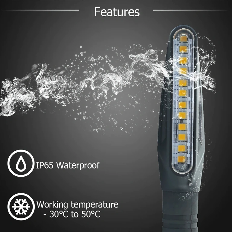 Dinamikus hatású és modern dizájnú LED index motorhoz