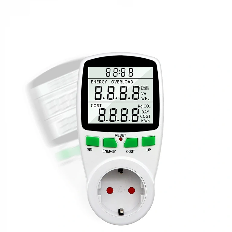 Kijelző költség/kWh és havi kiadások becslésével