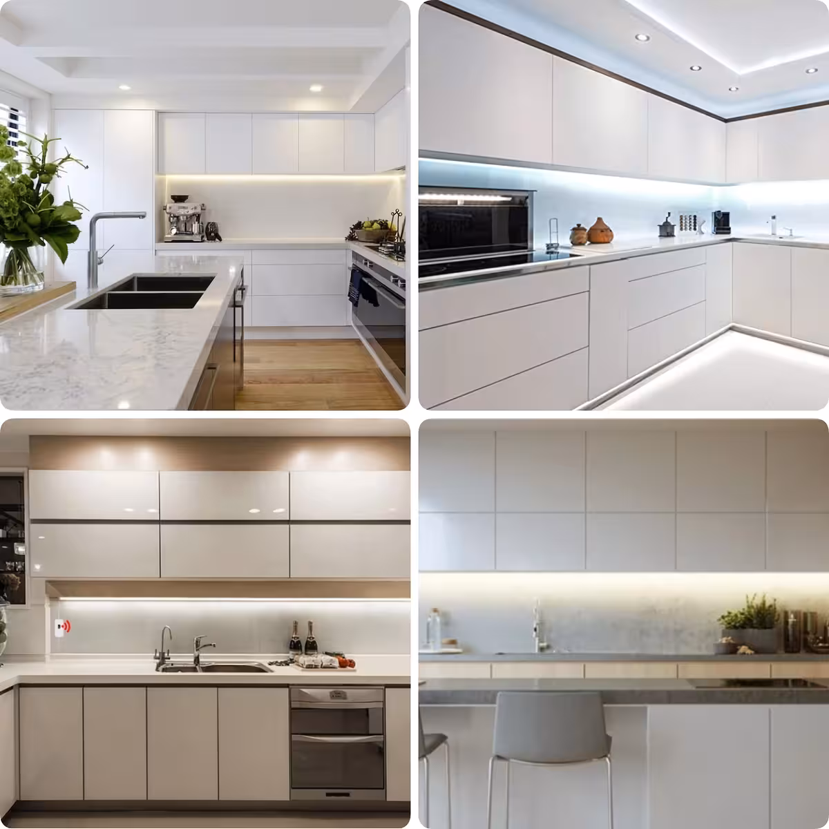 LED szalag érzékelővel, szekrény vagy pult alatti szereléshez