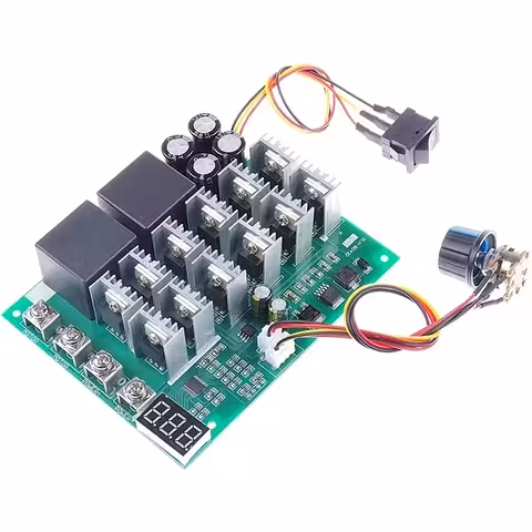 PWM Digitális DC Motor Fordulatszám-szabályzó 60A 100A 12V–55V | DC Motor és HHO Generátor Vezérlő
