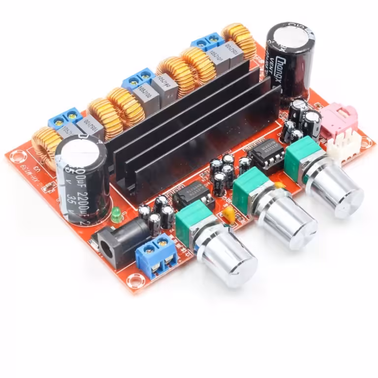 Sztereó Erősítő 2.1 TPA3116D2 – 2x50W + 100W Mélynyomó D Osztályú Audio Modul