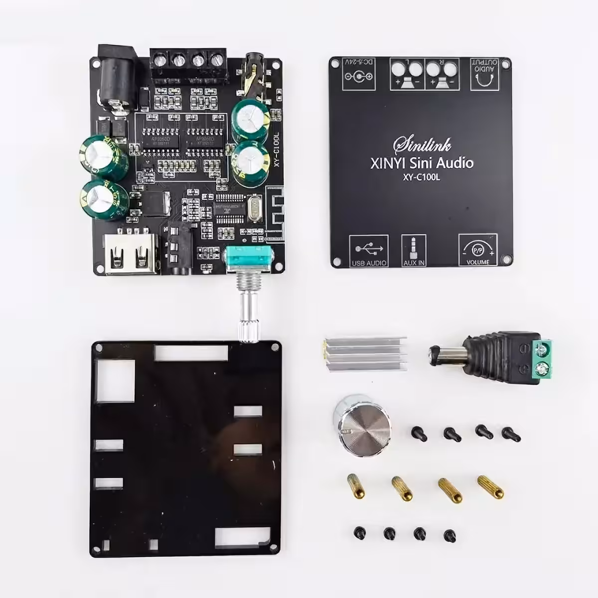 DIY audio készlet sztereó Bluetooth erősítővel