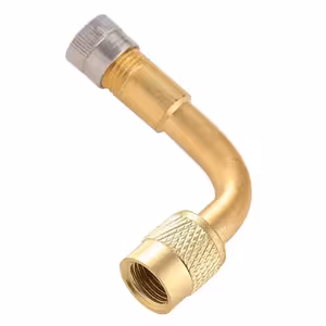 Autószelep Hosszabbító Fém 90°-os – Teherautóhoz, Biciklihez, Elektromos Rollerhez