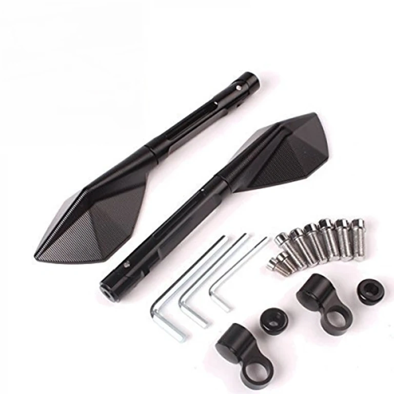 CNC megmunkált alumínium motoros tükrök, prémium Rizoma design