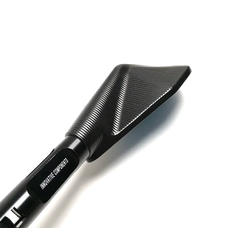 Fekete sport tükrök kormányra, alumínium panoráma üveggel