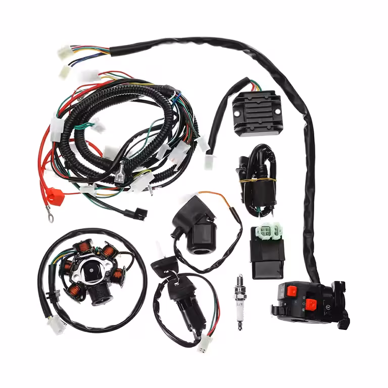 Instalációs Teljes Elektromos Rendszer ATV Cross GY6 125cc / 150cc – Kábelköteg + Indító Alkatrészek Készlet