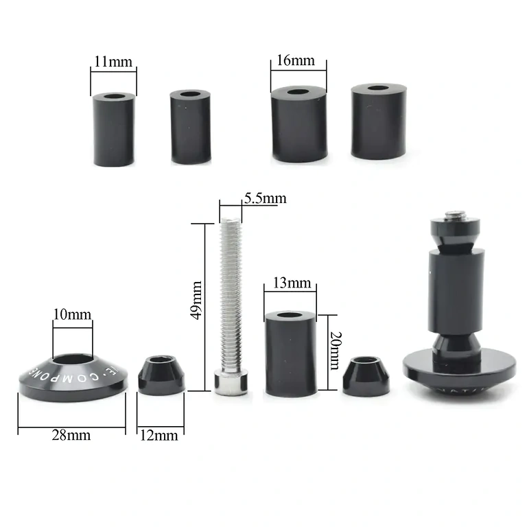 Kormányvég 3 tömítésmérettel a pontos rögzítéshez