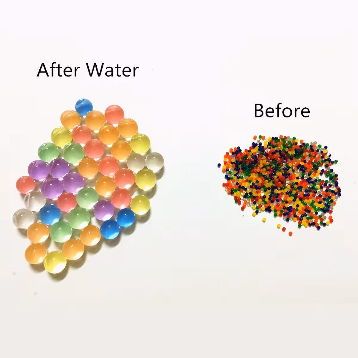 Színes hidrofil gél golyók modern vázadekorhoz