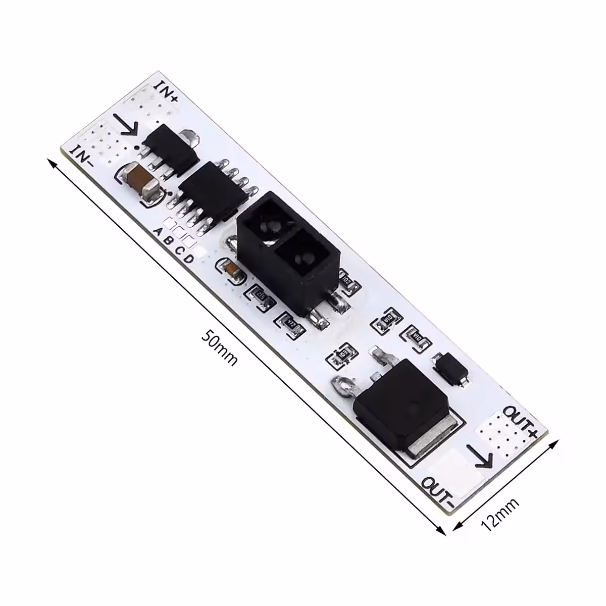 Bekötési rajz és méretek XK-GK-4010A szenzor modulhoz