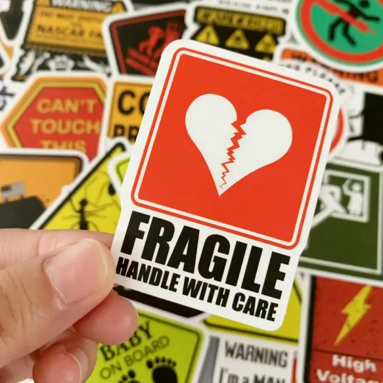 Víz- és kopásálló vicces matricák