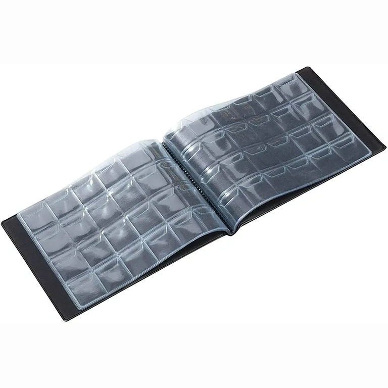 Nagy érmés gyűjtőalbum, 3x3 cm rekeszméret