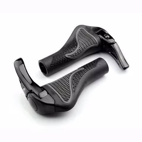 MTB Ergonomikus Fekete Kormányfogantyúk Szarvval – Biciklihez és Elektromos Rollerhez
