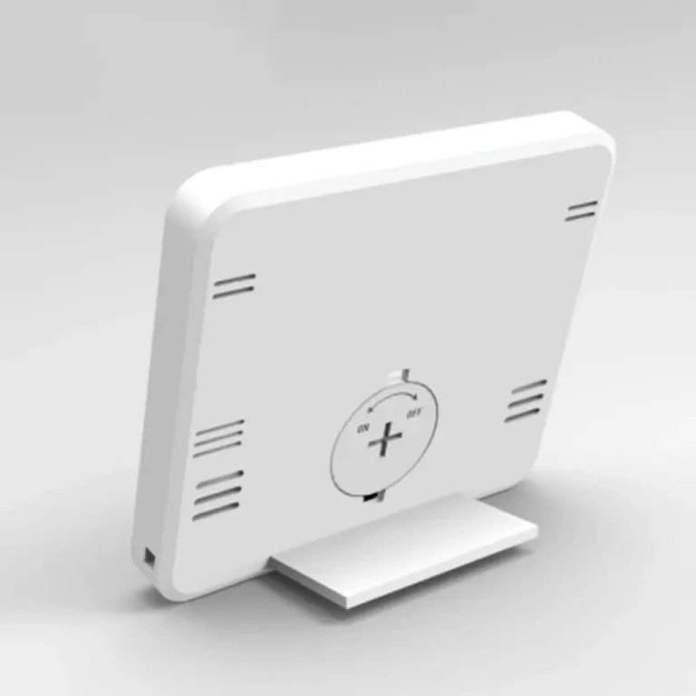 Digitális hőmérő és higrométer kompakt kivitelben, fehér színben