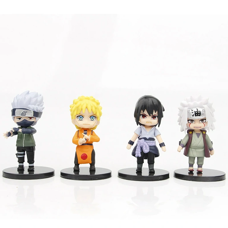Teljes Naruto játékmodell készlet 12 darabos Naruto Shippuden minőségi figurakészlet