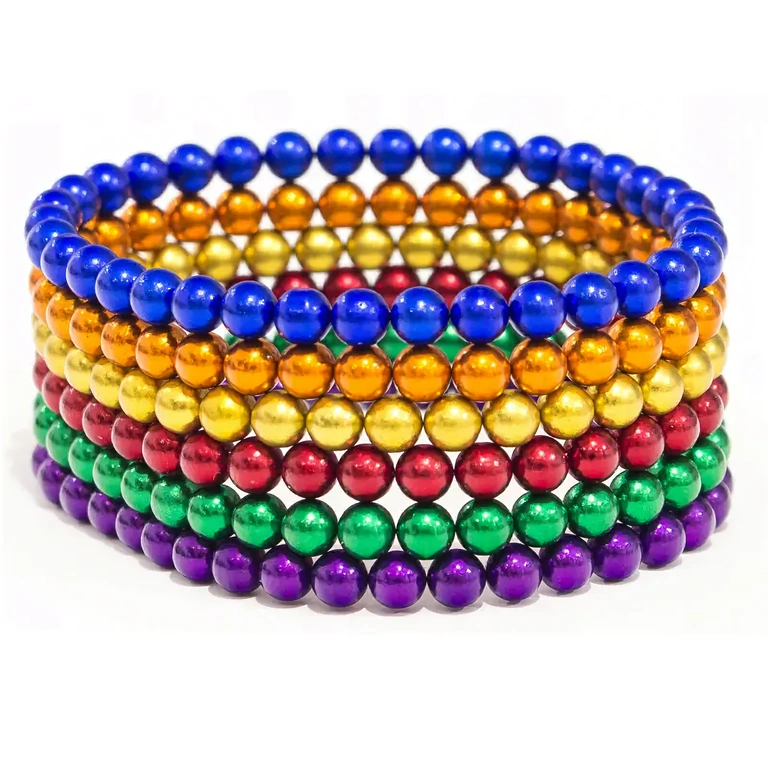 Szivárvány mágneskocka 216 neodímium golyóból