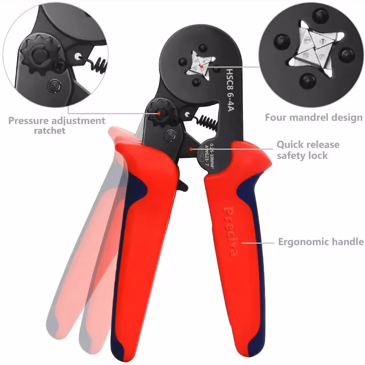 Eszköz négyzetes vezetékvég krimpeléséhez