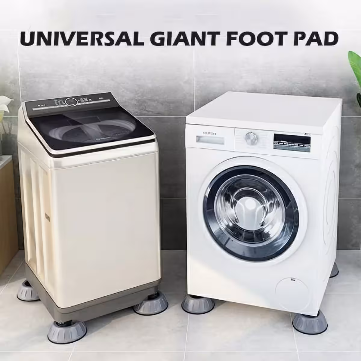 Szürke gumírozott tartó a szárító rezgéscsökkentésére