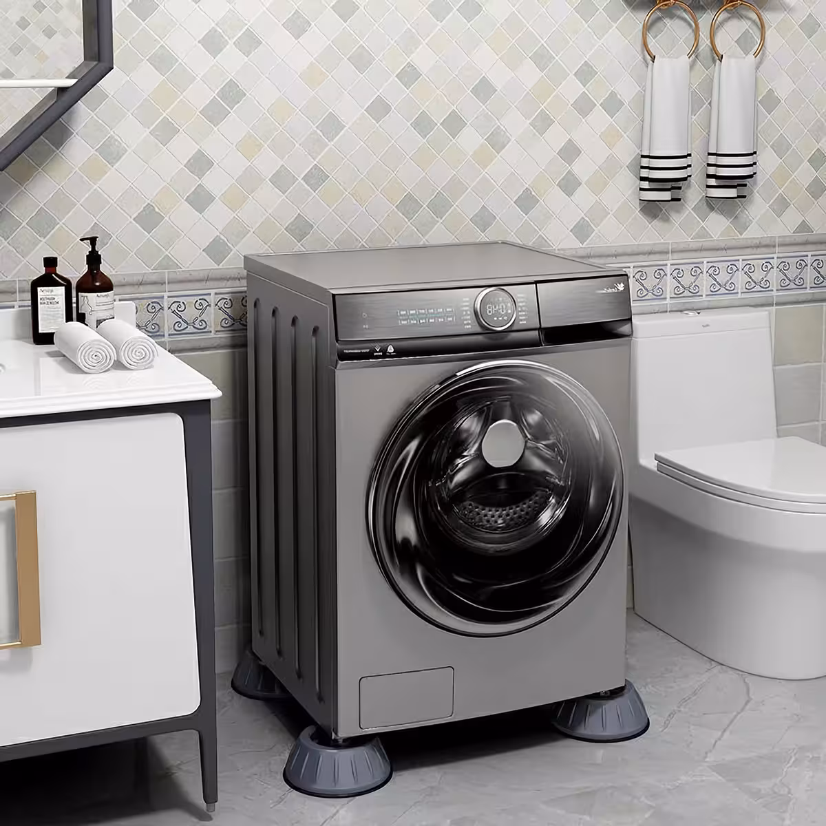 Stabilizáló gumitalp antivibrációval és csúszásgátlással