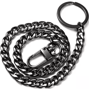 Uniszex Nadráglánc – Fekete Fém Kiegészítő Farmerhez, Gyerekeknek és Felnőtteknek