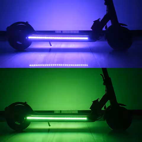 LED Fénykészlet Elektromos Rollerhez – Színes Vízálló Szalagok Távirányítóval és USB-vel