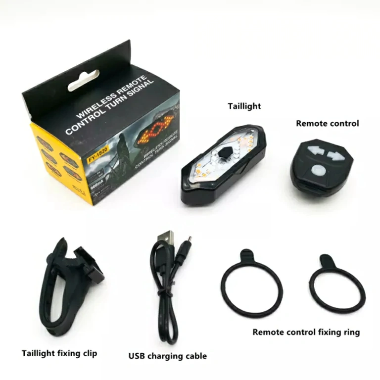 Bal/jobb irányjelző USB táplálással kerékpárhoz