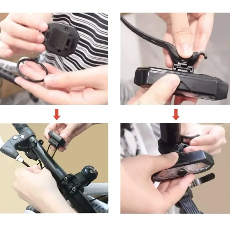 Hátsó kerékpár lámpa távirányítással