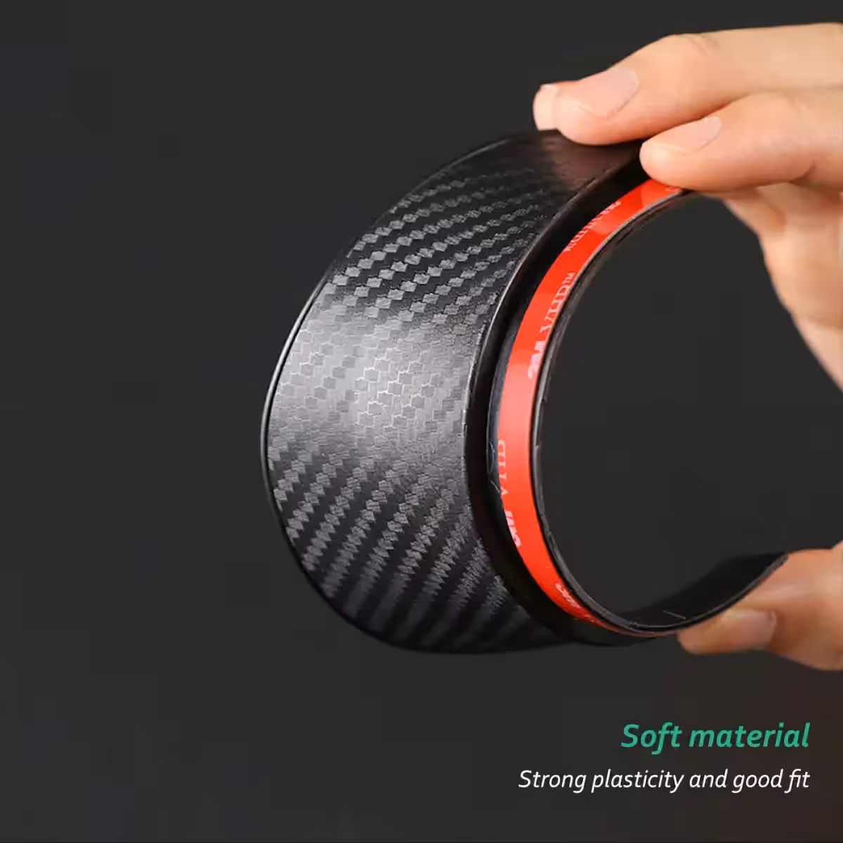 Autós tükörvédő szénszálas és 3M ragasztószalaggal