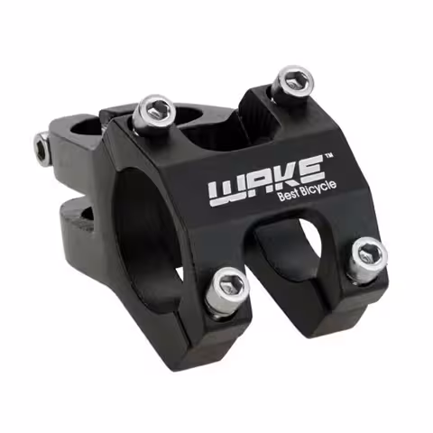 Rövid kormányszár MTB kerékpárhoz – WAKE 31.8 mm alumínium, fekete