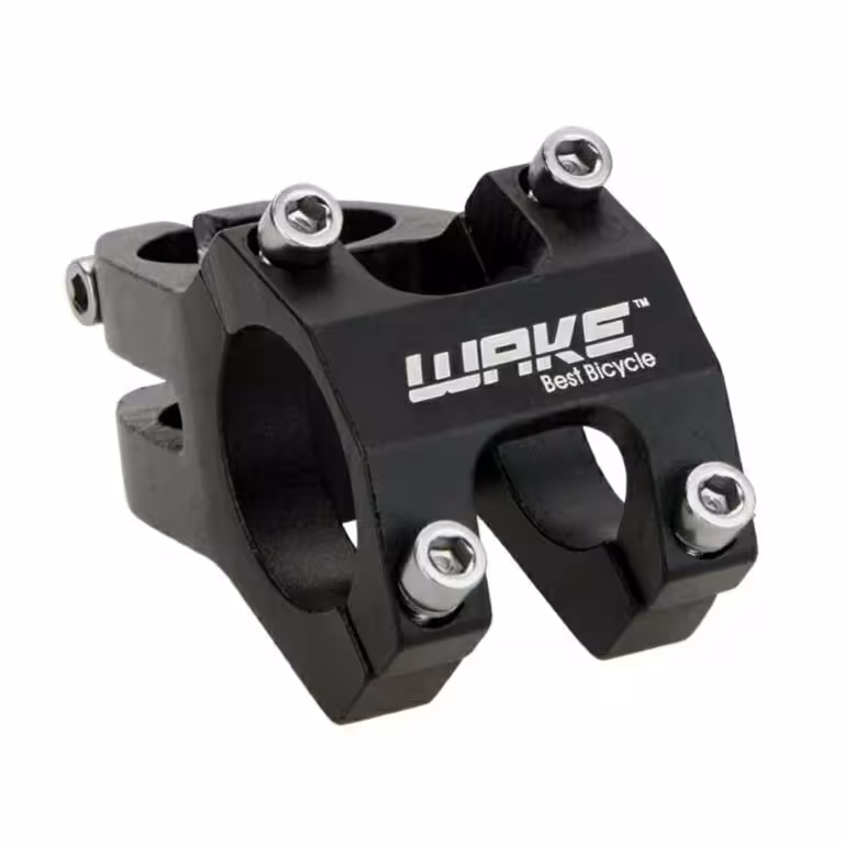 Rövid kormányszár MTB kerékpárhoz – WAKE 31.8 mm alumínium, fekete