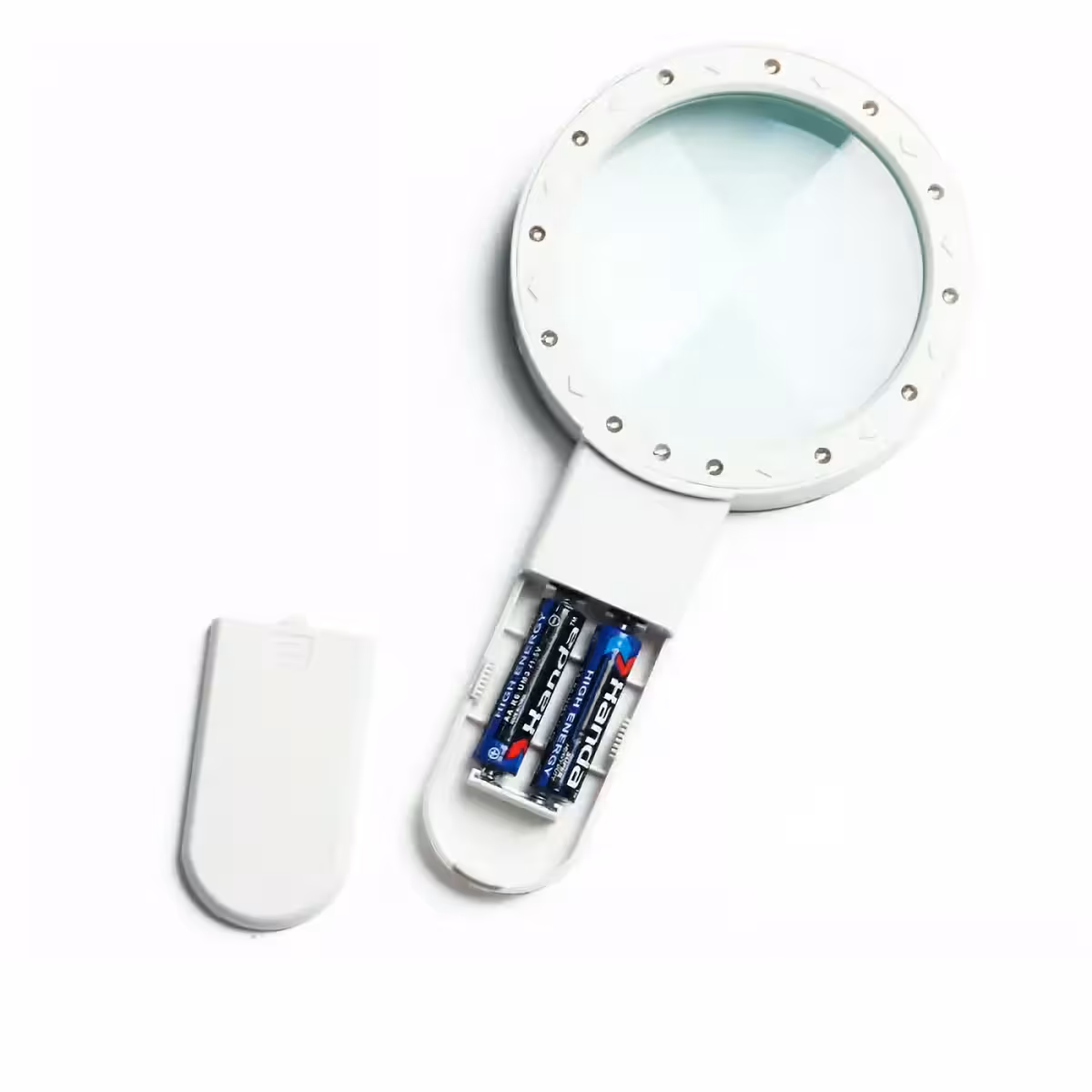 Ergonomikus nagyító kényelmes markolattal és erős világítással