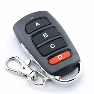 433MHz Pót-távirányító 4 csatornás reléhez – 1527 / 2262 kód, 50m hatótáv