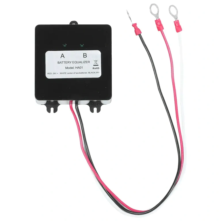 Bekötési séma 12V akkumulátor kiegyenlítőhöz 24V, 36V, 48V rendszerekhez