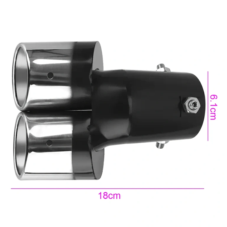 Sportos autós kiegészítő dupla kipufogóhoz