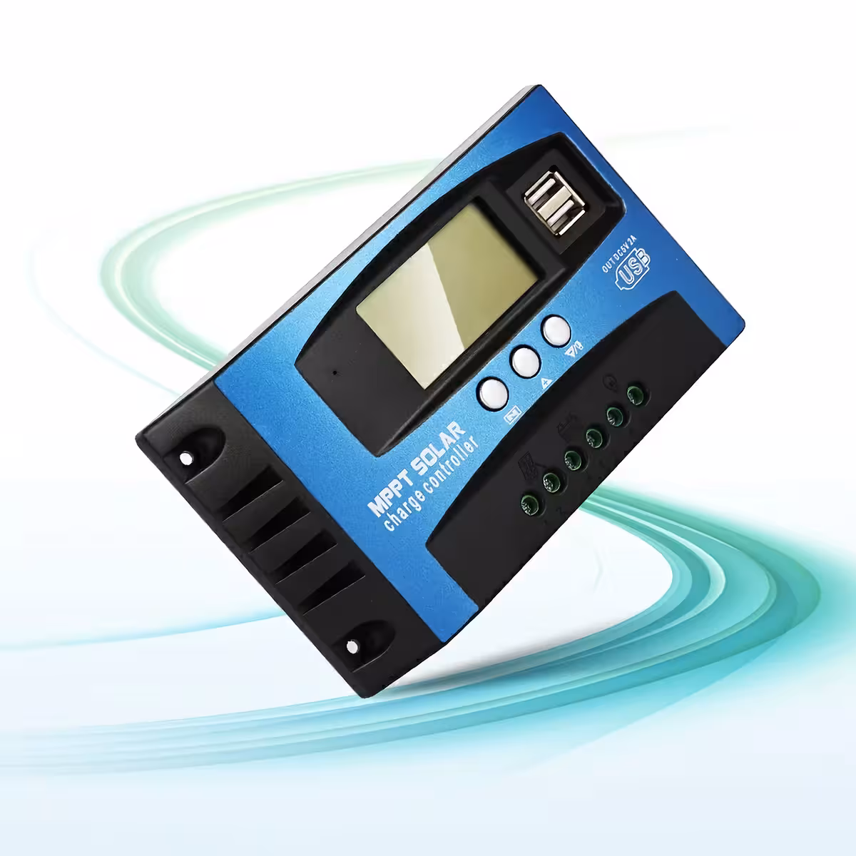 MPPT és dupla USB csatlakozású napelemes szabályozó