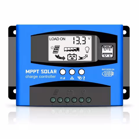 Napelemes MPPT Vezérlő 100A – 12V/24V rendszerekhez