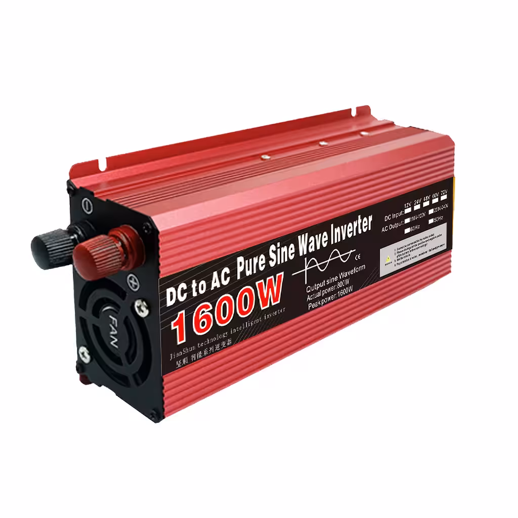 Inverter 1600W Tiszta Szinuszhullám 12V–220V – 800W folyamatos teljesítmény