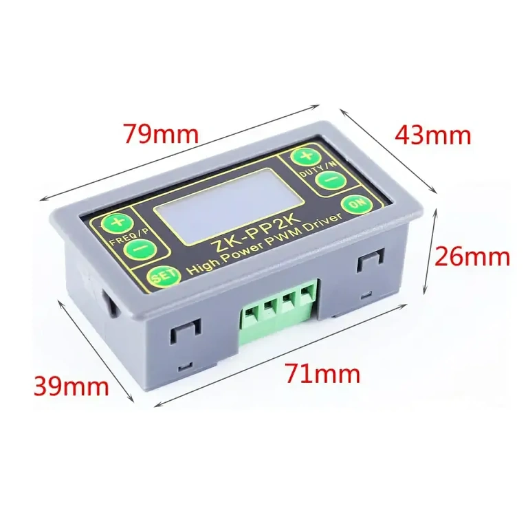 Kétfunkciós PWM és PULSE modul elektronikai jelek pontos vezérléséhez