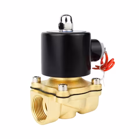 Elektromos szelep 220V 1/2 hüvelyk Normál Zárt – Vízhez, levegőhöz, olajhoz – Réz, NBR tömítés