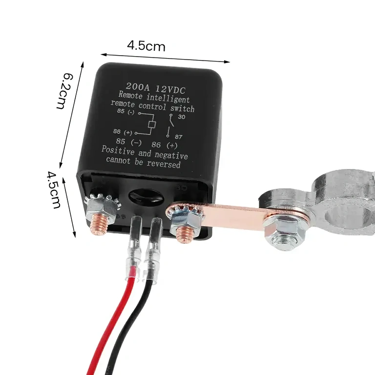 Távirányítós áramtalanító kapcsoló Távirányítós eszköz az akkumulátor tápellátásának leállításához